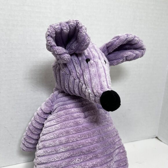 Jellycat London Mouse Rat Cordy Roy Corduroy Purple Plush Stuffed Animal 15" HTF - Picture 3 of 6